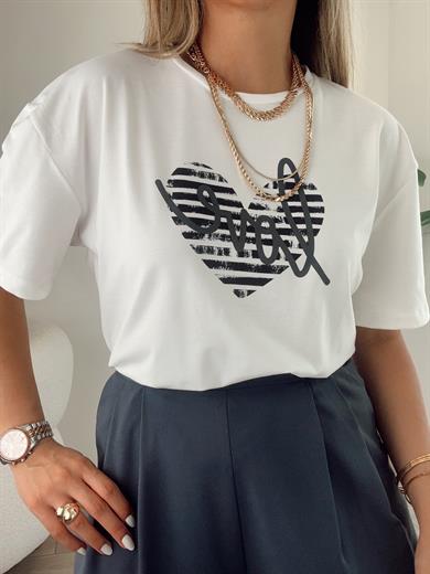 Love Baskılı Tişört