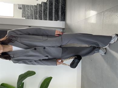 M-D Antrasit Vatkalı Blazer