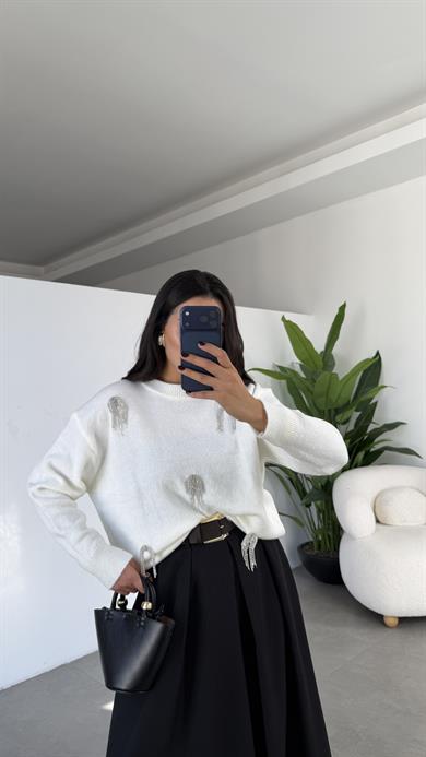 M-D Ekru Tasarım Kazak