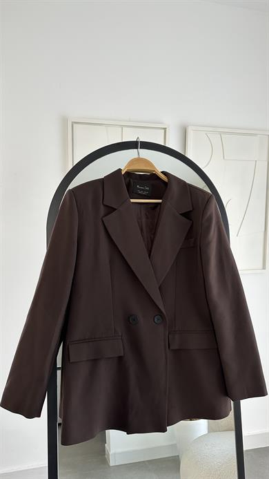 M-D Kahve Vatkalı Blazer