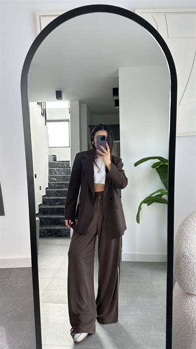 M-D Kahve Vatkalı Blazer