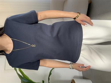 M-D Lacivert Basic Tshirt
