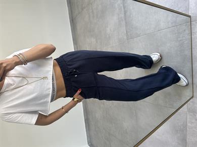 M-D Lacivert Beli Lastikli Palazzo