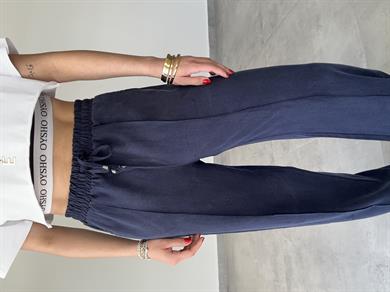 M-D Lacivert Beli Lastikli Palazzo