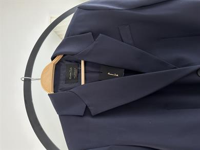 M-D Lacivert Vatkalı Blazer