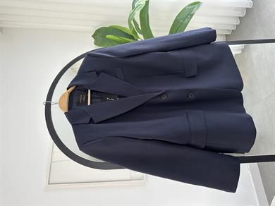 M-D Lacivert Vatkalı Blazer