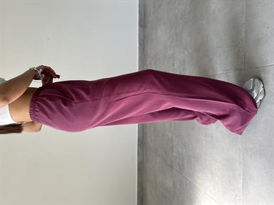 M-D Mürdüm Tensel Kumaş Beli Lastikli Palazzo