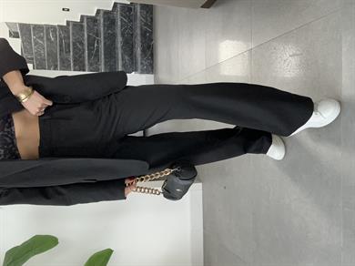 M-D Siyah Palazzo Pantolon