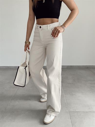 M-D Taş Bol Paça Pantolon