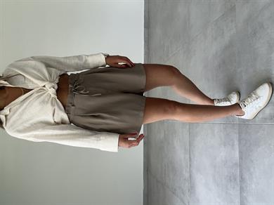 M-D Vizon Beli Büzgülü Şort