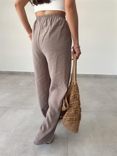 M-D Vizon Tensel İnce Kemerli Pantolon