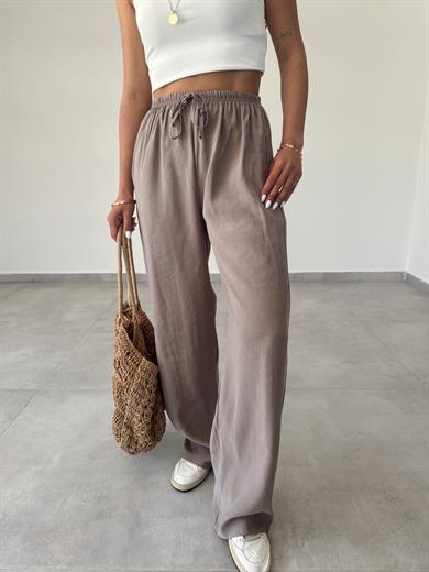 M-D Vizon Tensel İnce Kemerli Pantolon