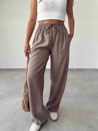 M-D Vizon Tensel İnce Kemerli Pantolon