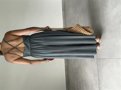 Maria Haki Çapraz Askılı Tulum