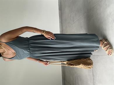 Maria Haki Çapraz Askılı Tulum