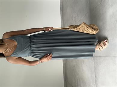 Maria Haki Çapraz Askılı Tulum