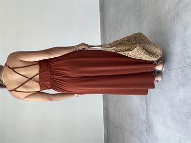 Maria Kiremit Yeşili Çapraz Askılı Tulum