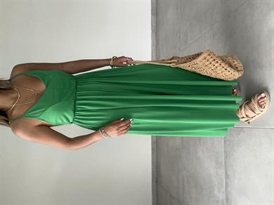 Maria Yeşil Çapraz Askılı Tulum