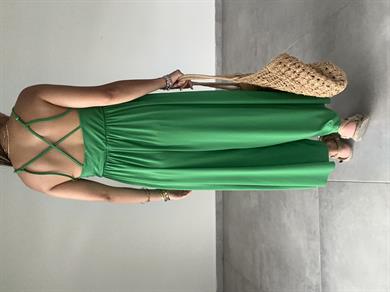 Maria Yeşil Çapraz Askılı Tulum