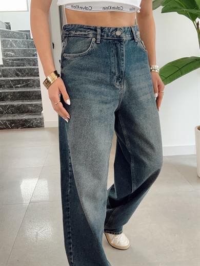 Mavi Cepli Straight Fit Denim Pantolon