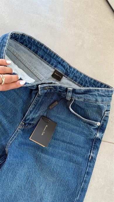 Mavi Geniş Paça Palazzo Pantolon