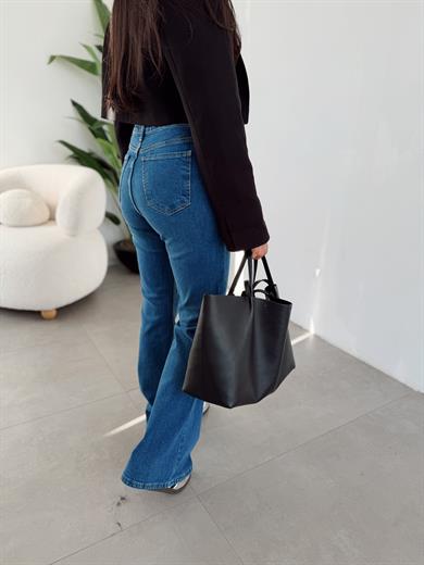 Mavi İspanyol Paça Jean