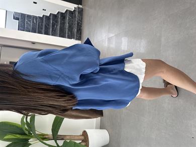 Melina İndigo Oversize Gömlek