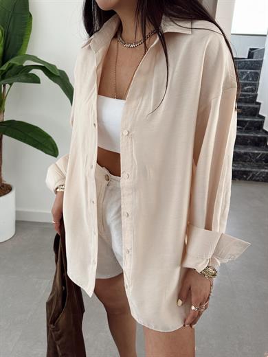 Melina Taş Oversize Gömlek