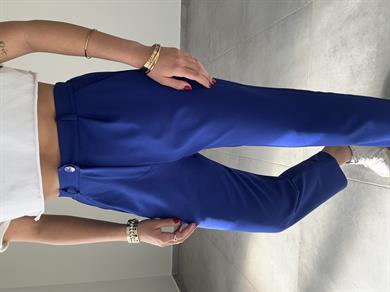 Meri Sax Arka Bel Lastikli Likralı Pantolon