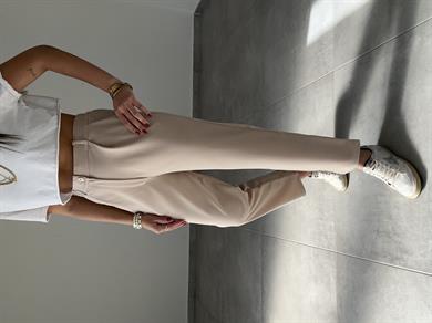 Meri Taş Arka Bel Lastikli Likralı Pantolon