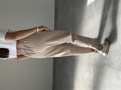 Meri Taş Arka Bel Lastikli Likralı Pantolon