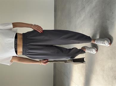 Mila Antrasit Önü Dikişli Şalvar Pantolon