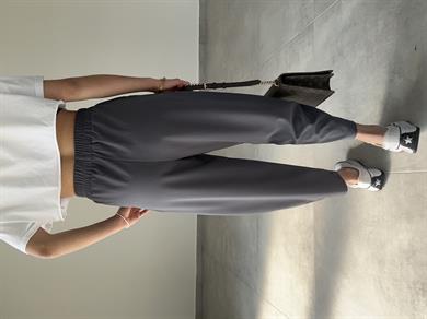 Mila Antrasit Önü Dikişli Şalvar Pantolon