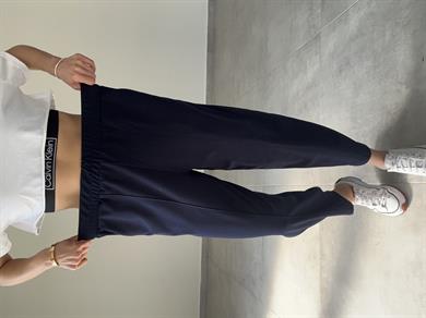 Mila Lacivert Önü Dikişli Şalvar Pantolon