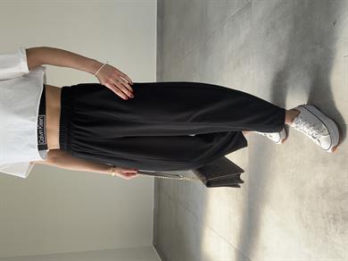 Mila Siyah Önü Dikişli Şalvar Pantolon