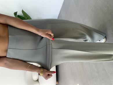 Mint Modal Önü Çimalı Palazzo Pantolon