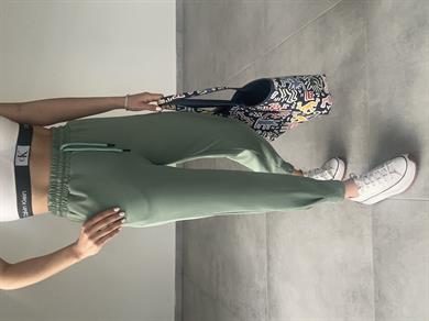 Mint Yeşil Scuba Paça Pileli Eşofman