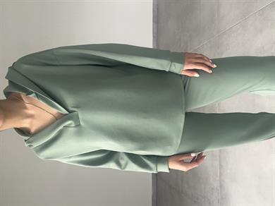 Mint Yeşil Scuba Sweatshirt