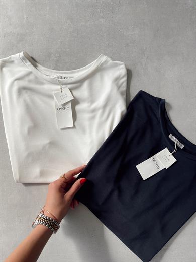 Modal Kumaş Antrasit Bisiklet Yaka Tshirt