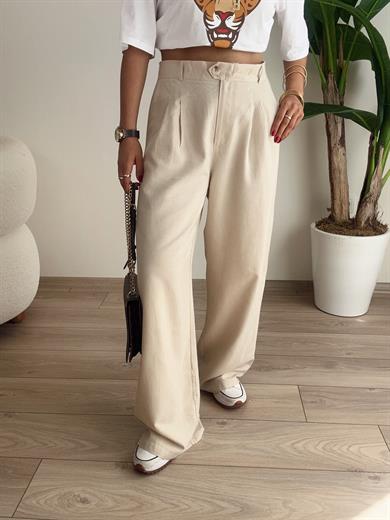 Natural Palazzo Pantolon