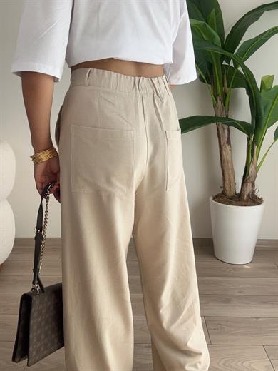 Natural Palazzo Pantolon