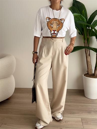 Natural Palazzo Pantolon