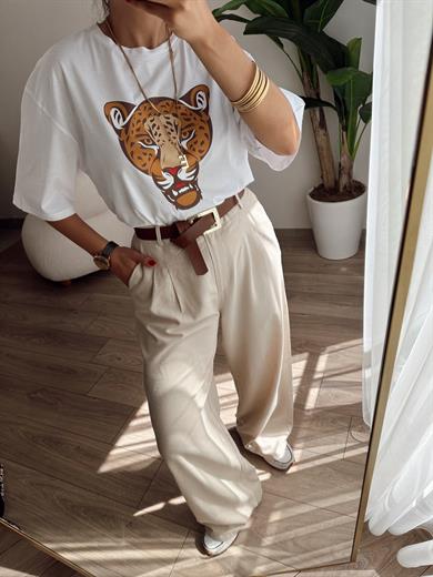 Natural Palazzo Pantolon