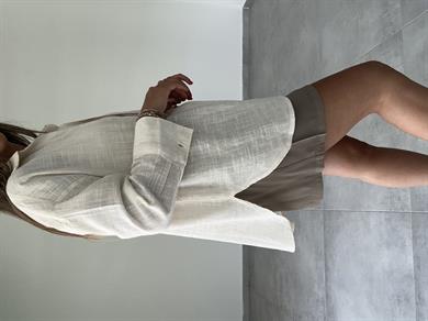 Naturel Oversize Gömlek