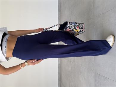 Nora Lacivert Toparlayıcı Oys Tayt Pantolon