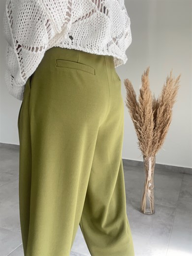 Olive Şalvar Pantolon