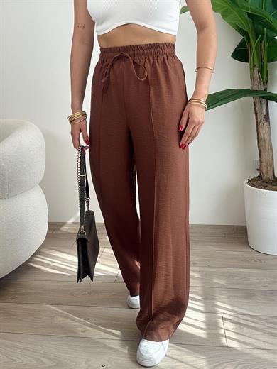 Önden Dikişli Kahve Pantolon