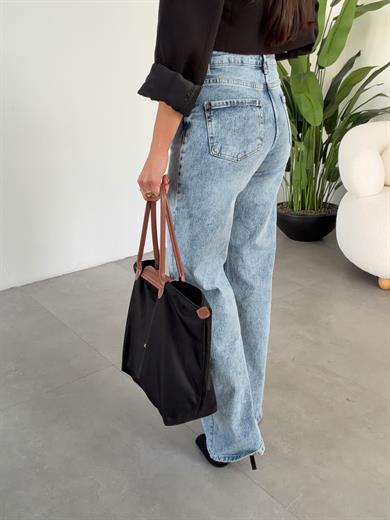 Orta Mavi Wideleg Jean