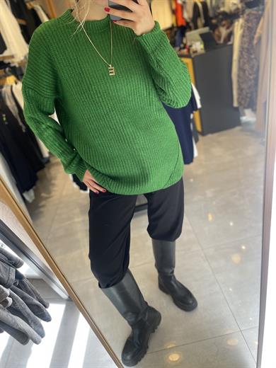 Oversize Yeşil Kazak