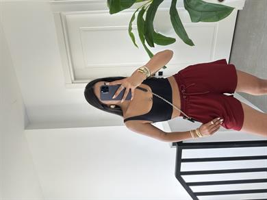 Oys Bordo Modal Şort